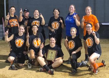 2018 Tri Span Boilers Don Brumfield Memorial Womens Champions Crush: Front Row L to R Allie Archer, Nashala McCoy, Julia Heaberlin, Terri Mullins, Jessie Wells Back Row L to R Angela Null, Tara Rowland, Melissa Cook, Regina Null, Kerie Napier, Brittany Kitts