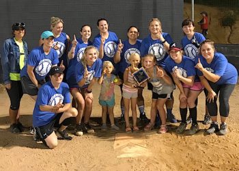 Sandlot Sluggers 2018: Front row: Terecia Polley, Anna Keeton, Addalynn Perry, Nara Compton, Blair Cantrell, Brittany Short, Holly Dyer Back Row: Autumn Blevins, Keshia Perry, Summer Brown, Kayla Salmons, Yolanda Puig, Jill Cantrell, Natasha Townsend