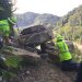 39-TON BOULDERS REMOVED IN FLOYD CO. BY D12 MAINTENANCE CREW