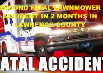 An as yet unidentified Lawrence co. man was killed yesterday while mowing.