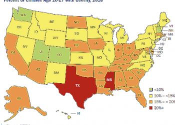 State’s high-school obesity rate goes up; adult obesity rate is 8th in U.S.