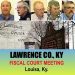 LAWRENCE CO. KY., FISCAL COURT SEPTEMBER AGENDA