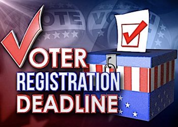DEADLINE TO REGISTER TO VOTE IN TUESDAY…