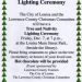 LOUISA TREE AND NATIVITY LIGHTING CEREMONY SET FOR DECEMBER 7, 2018