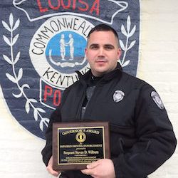 LOUISA POLICE OFFICER WINS STATE DUI ENFORCEMENT AWARD