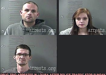 TRIPLE WHAMMY: LOUISA POLICE OFFICER NABS THREE DRUG SUSPECTS IN ONE CAR