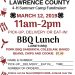 GET A BBQ LUNCH, SUPPORT LAWRENCE CO. 4-H