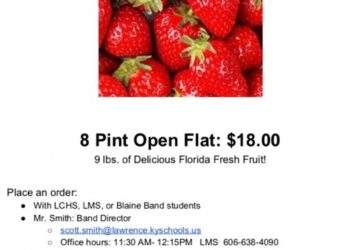 LAWRENCE COUNTY BAND FRESH STRAWBERRY SALE!