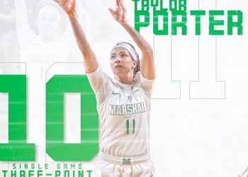 FORMER LADY DAWG SETS MARSHALL RECORD FOR THREE POINTERS ON SENIOR NIGHT