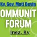 BEVIN TO HOLD COMMUNITY FORUM IN INEZ ON ECONOMIC DEVELOPMENT