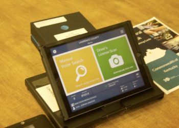 LAWRENCE WILL USE NEW VOTER RECOGNITION TECHNOLOGY IN NEXT WEEK’S ELECTION