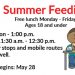 LAWRENCE CO. LIBRARY SUMMER FEEDING PROGRAM STARTS MAY 28