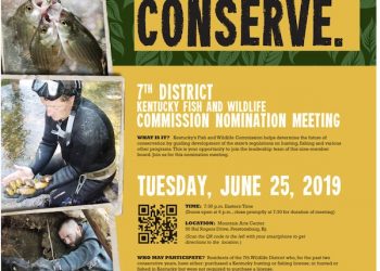 WILDLIFE COMMISSION DISTRICT NOMINATION MEETING SET FOR JUNE 25 IN PRESTONSBURG