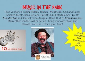 ‘MUSIC IN THE PARK’ SERIES CONTINUES JULY 18 IN LOUISA