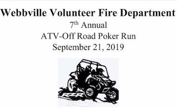 WEBBVILLE VFD TO HOST 7TH ANNUAL ATV–OFF ROAD POKER RUN SATURDAY