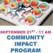 SHERIFF JACKSON INVITES PUBLIC TO COMMUNITY IMPACT PROGRAM SEPT. 21
