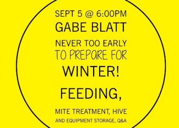 September Beekeeper’s Meeting