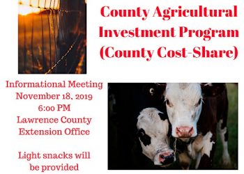 EXTENSION OFFICE ANNOUNCES AGRICULTURE INVESTMENT PROGRAM