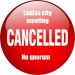 SCUTTLED: TUESDAY EVENING LOUISA CITY COUNCIL MEETING CALLED OFF DUE TO LACK OF QUORUM; RESCHEDULED FOR NEXT TUESDAY
