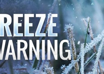 Freeze warning issued Friday morning as cold front moves into Tri-State