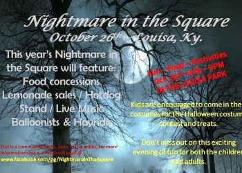 ‘NIGHTMARE IN THE SQUARE’ WILL BE OCTOBER 26 IN LOUISA
