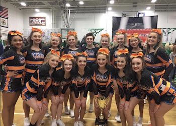 Tolsia Rebel Cheerleaders win 1st place in Winfield Showcase