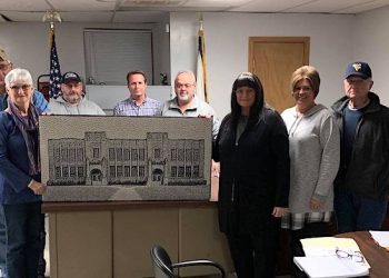 TAPESTRY OF OLD FT. GAY HIGH PRESENTED TO COUNCIL AT MEETING
