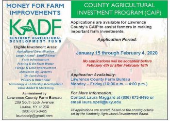 MONEY FOR FARM IMPROVEMENTS AVAILABLE