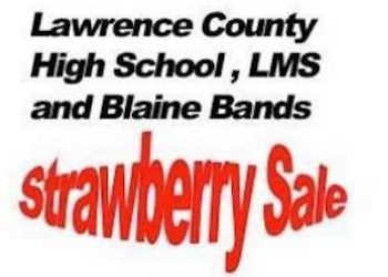 LC band selling strawberries as fund raiser