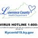 LAWRENCE CO. HEALTH DEPT RELEASES HOTLINE AND WEBSITE FOR QUESTIONS ON CORONAVIRUS