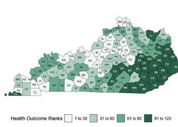 EAST KENTUCKY RANKS LOW AMONG ALL KENTUCKY COUNTIES IN HEALTH OUTCOMES AND FACTORS, ACCORDING TO ACADEMIC STUDY REPORT