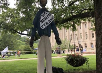 Protesters hang Beshear in effigy, sparking bipartisan rebukes