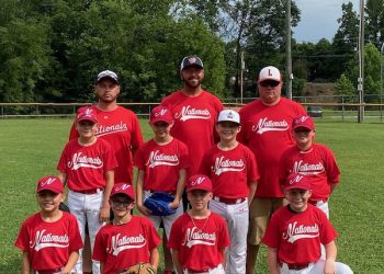 Nationals solidify first place lead with doubleheader sweep in Lawrence Co. Minor League Baseball action