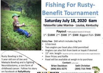 Fishing For Rusty-Benefit Tournament set for July 28 at Yatesville