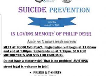 FIRST ANNUAL ‘RIDE 4 SUICIDE PREVENTION’ IS SATURDAY AUGUST 15
