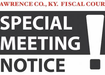 September 21, 2020 Special Lawrence Co. Fiscal Court Meeting Agenda  9:00 a.m.