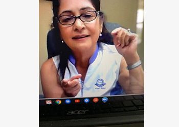 Louisa Rotary Club weekly Zoom meeting, preacher’s new wife