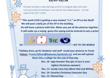 LCHS CHRISTMAS EXTRAVAGANZA STARTS TODAY!