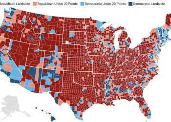 Trump won by a landslide in most rural counties; see data