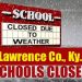 Lawrence County students not able to return to school today due to weather conditions