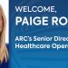 ARC Welcomes New Senior Director of Healthcare Operations