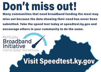 The Kentucky Broadband Speed Test Lawrence County: We Need Your Help!