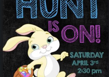THE HUNT IS ON — EASTER EGG HUNT THAT IS!!!