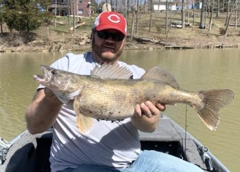 Kentucky state record saugeye caught in Bullock Pen Lake