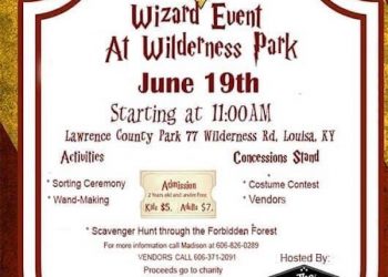 ‘WIZARD EVENT’ AT LAWRENCE COUNTY’S WILDERNESS PARK JUNE 19