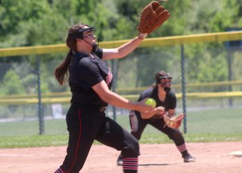 TAYLOR BLEVINS FIRES NO-HITTER TO LEAD DAWGS INTO THE DISTRICT SOFTBALL CHAMPIONSHIP GAME