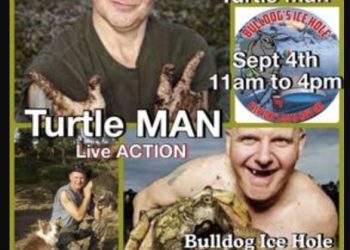 SEE TURTLEMAN AT BULLDOG’S ICE HOLE IN LOUISA SEPT. 4TH