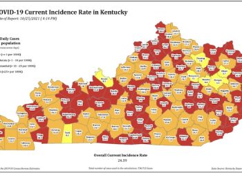 GOVERNOR SAYS COVID-19 CASE RATE DECLINING AS FAST AS IT GREW