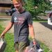 2020 Rogers Scholar Steven Lycans of Lawrence County delivers groceries for neighbors