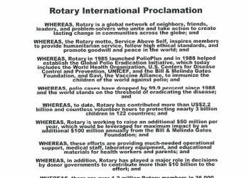 Judge/Executive reminds public of World Polio Day